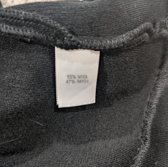 St John Black Vest XL Sweater Basic Caviar wool blend - Picture 5 of 7